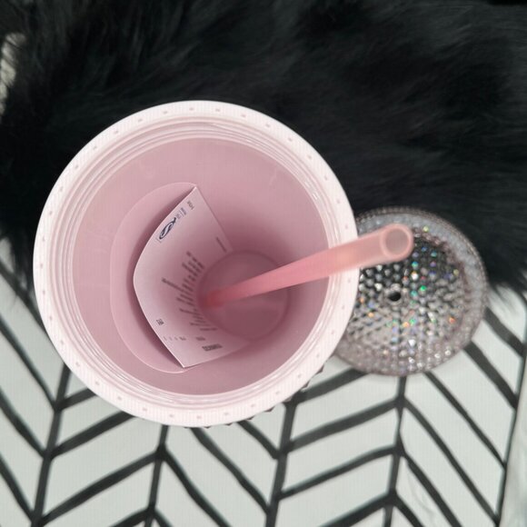 BNWT Sakura Pink Glitter Starbucks 24 oz Tumbler - China Release - Picture 6 of 14